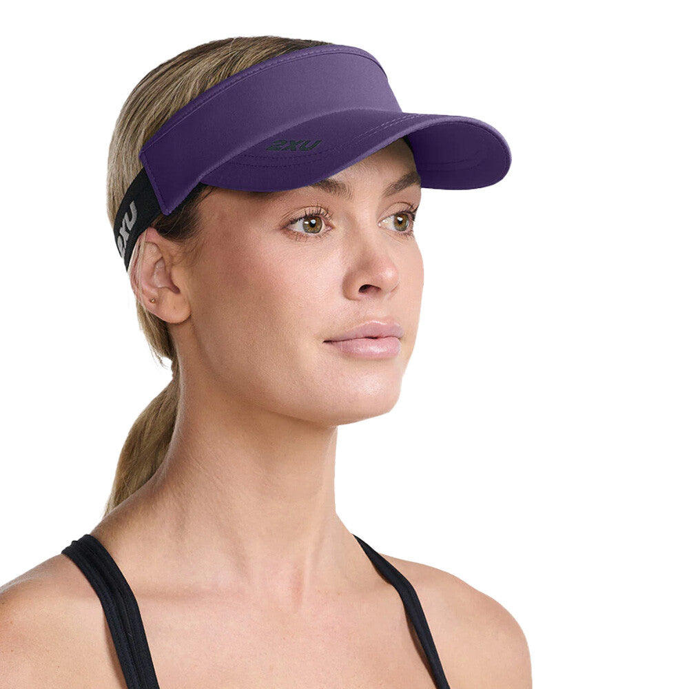 2XU Performance Visor, Unisex, acai/black