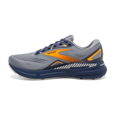 Brooks Adrenaline GTS 23, Herren, Grey/Crown Blue/Orange