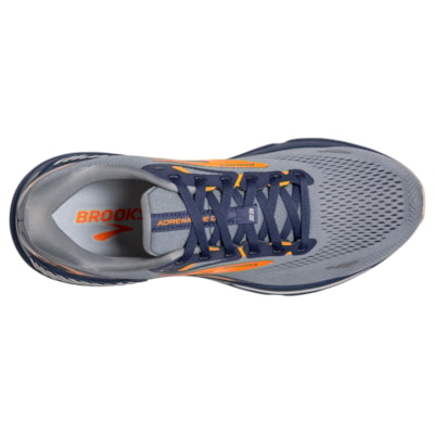 Brooks Adrenaline GTS 23, Herren, Grey/Crown Blue/Orange