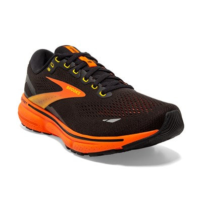 Brooks Ghost 15, Herren, Black/Yellow/Red