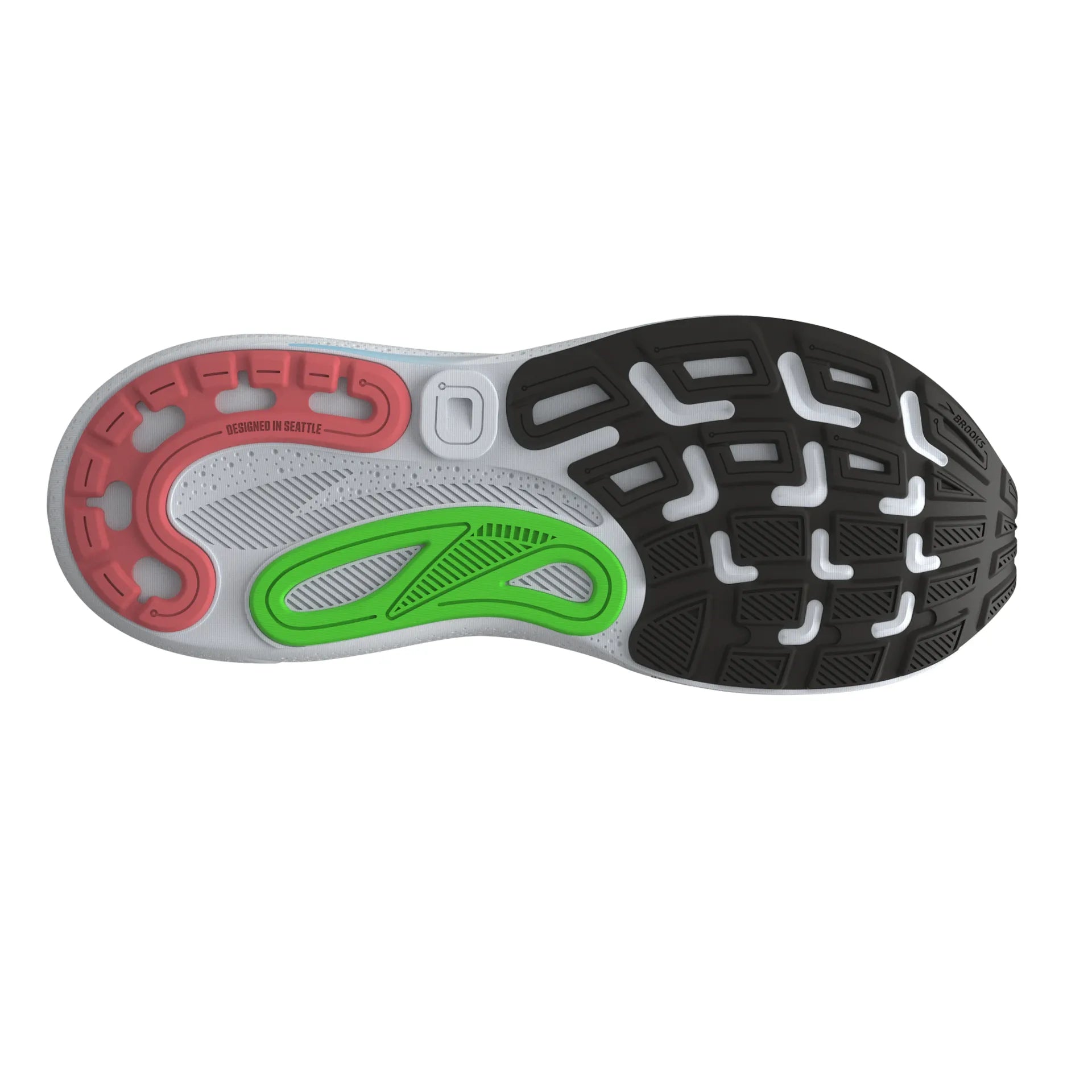 Brooks Adrenaline GTS 24, Laufschuhe, Herren, White/Gecko/Atomizer