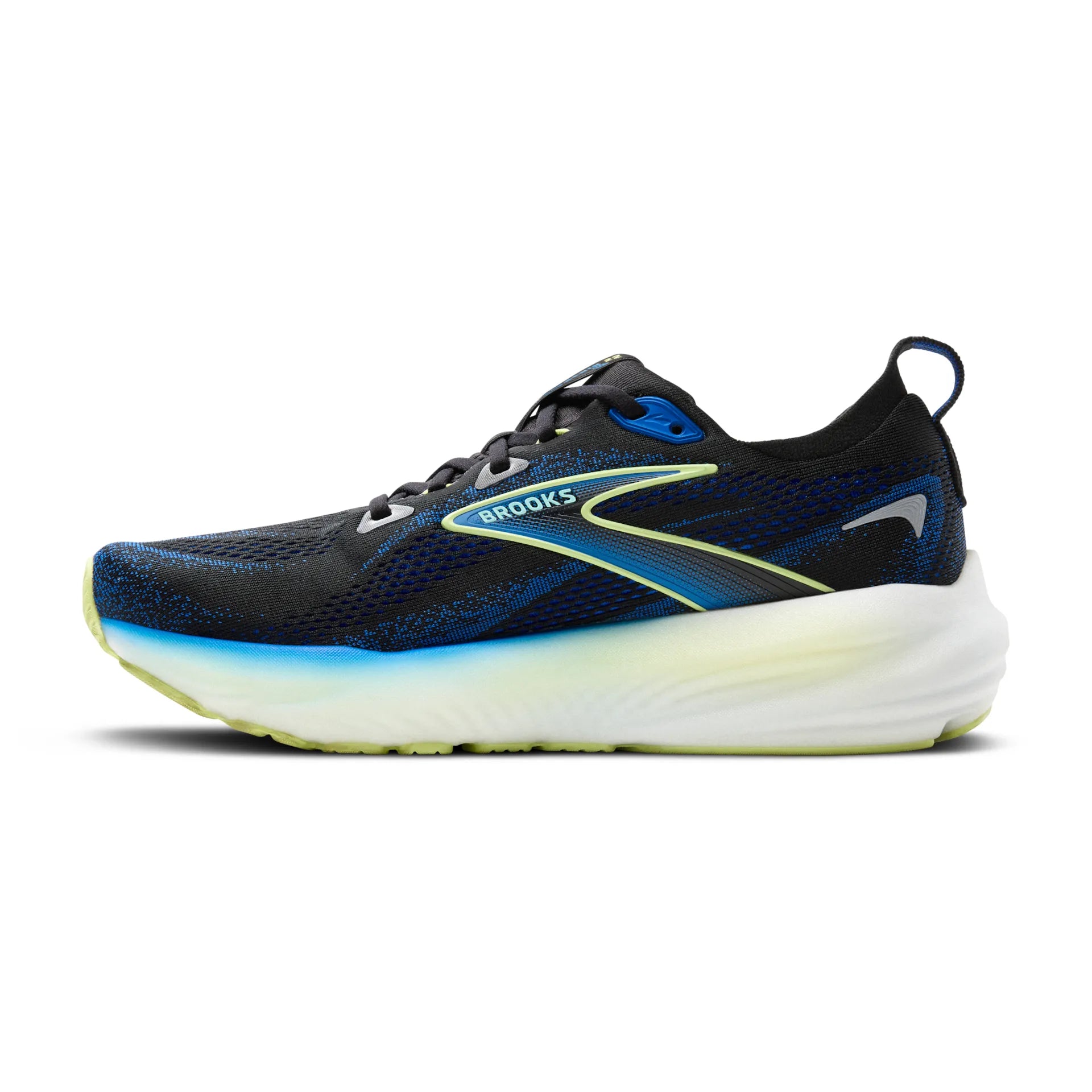 Brooks Glycerin 22, Laufschuh, Herren, Black/Cobalt/Neo Yellow