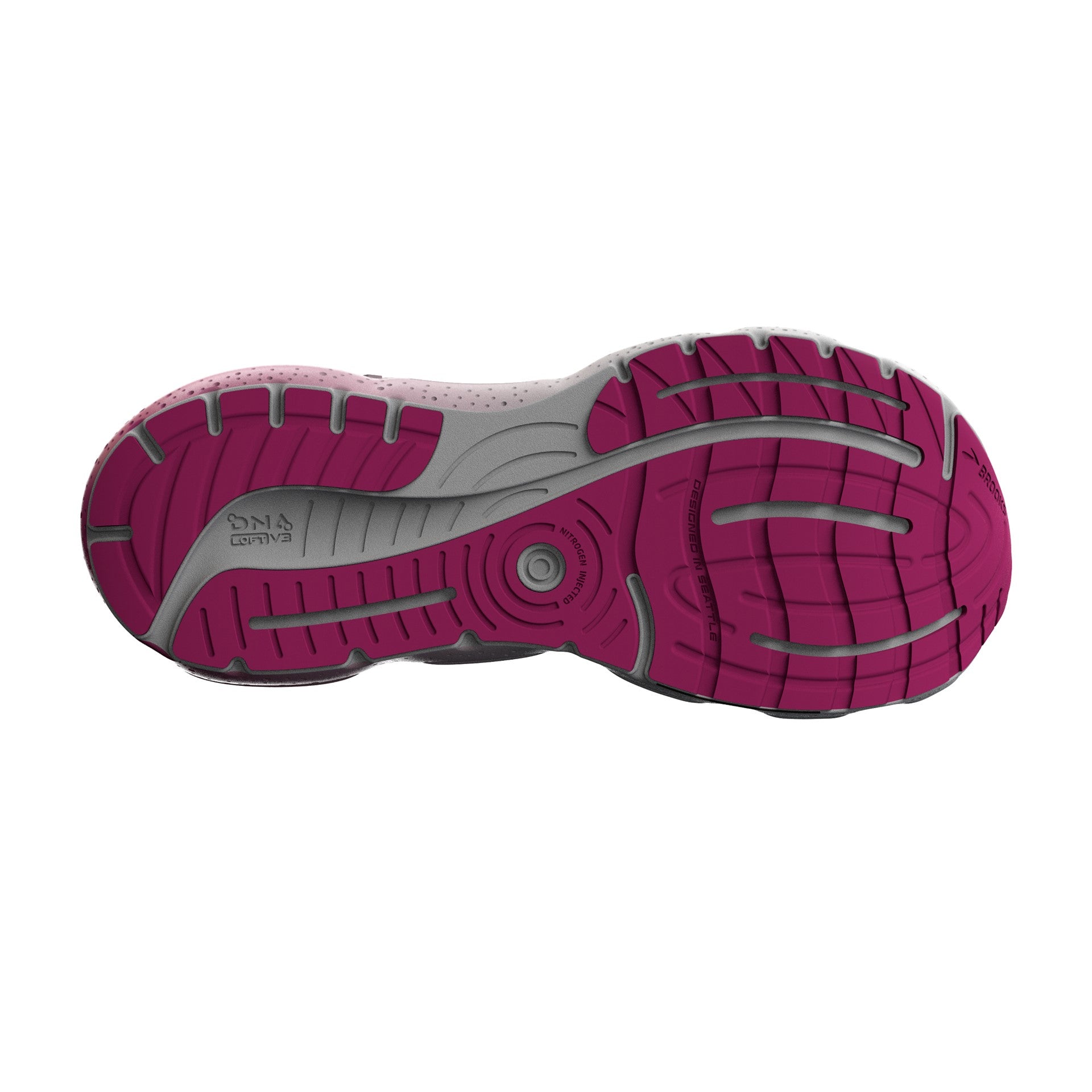 Brooks Glycerin GTS 20, Damen, Black/Fuchsia/Linen