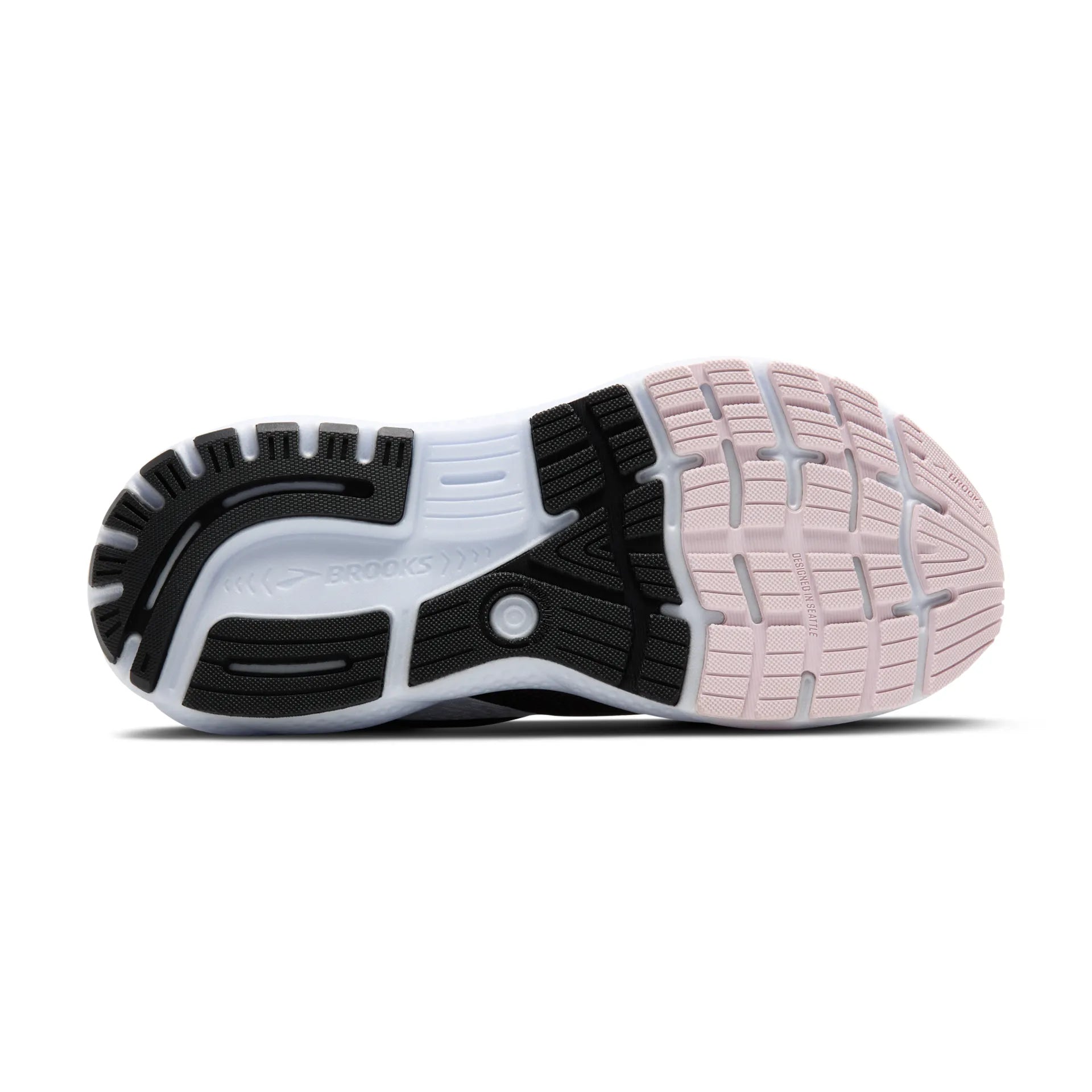 Brooks Ghost 16, Laufschuh, Damen, Black/White/Orchid Ice