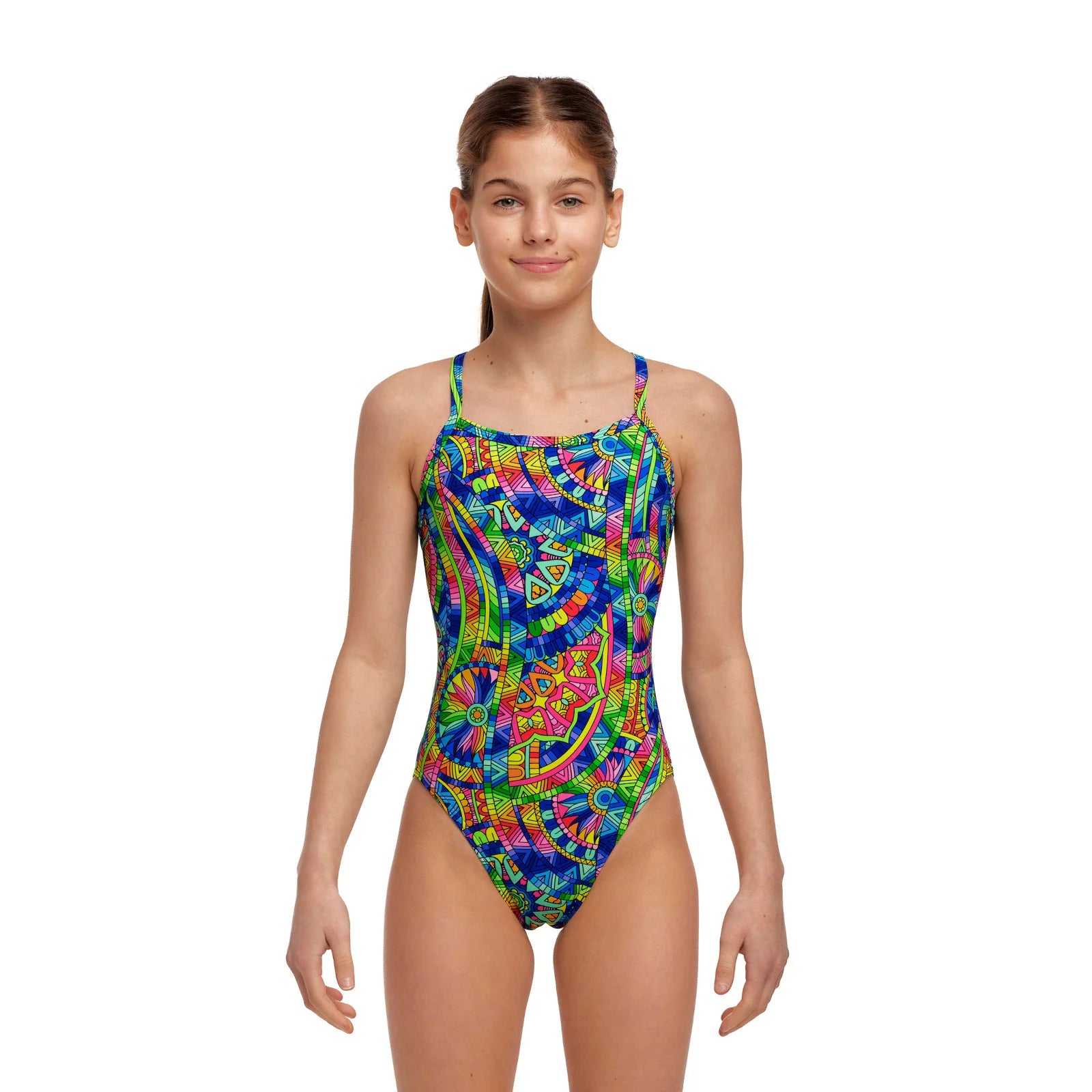 Way Funky Funkita Printed One Piece Spin The Bottle, Badeanzug, Kinder