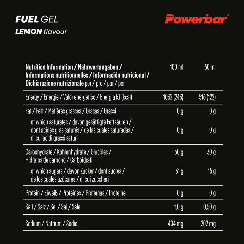 Powerbar Fuel Gel 30, Lemon, 50ml