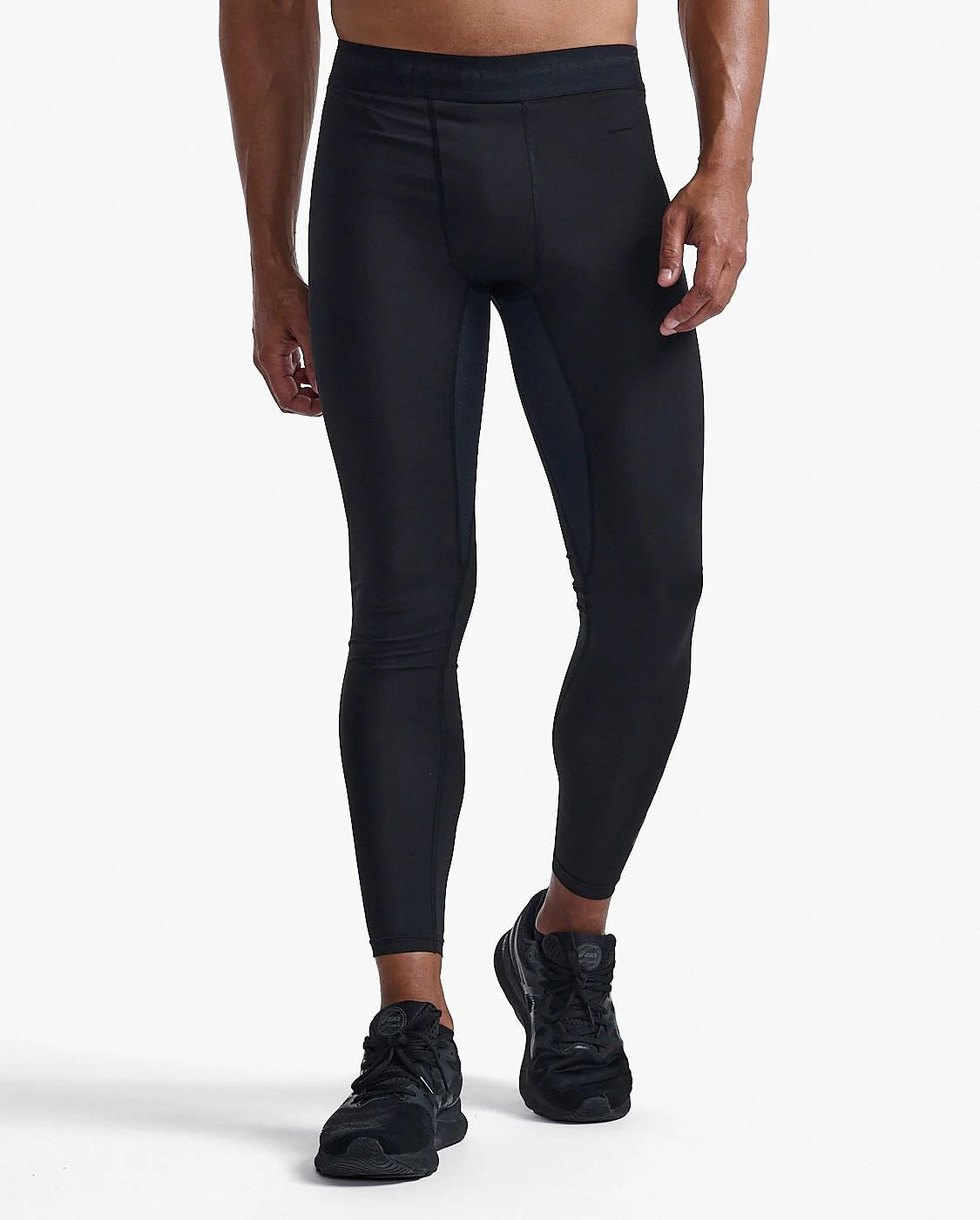 2XU Run Compression Tights, Herren, Laufhose, black/black reflective