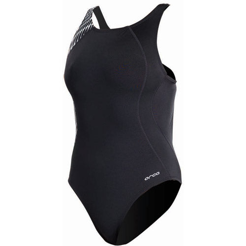 Orca Swim CL-R One Piece, Badeanzug, Damen, Black/White Stripes