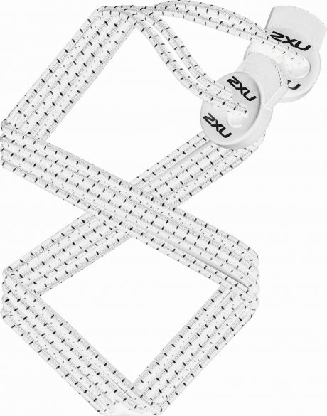 2XU Unisex Performance Locked Laces White / Weiß Schnürsenkel