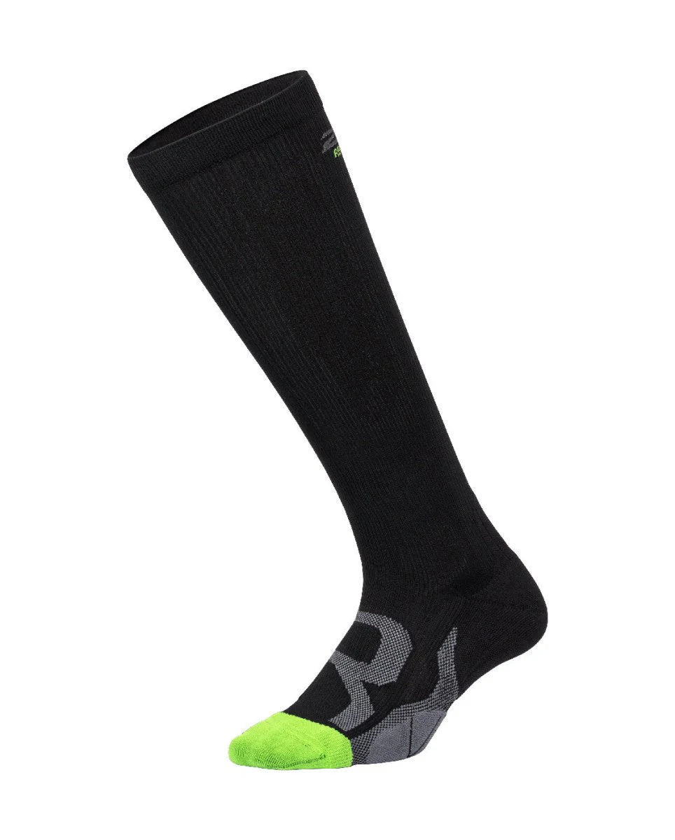 2XU Compression Socks for Recovery, Black/Grey