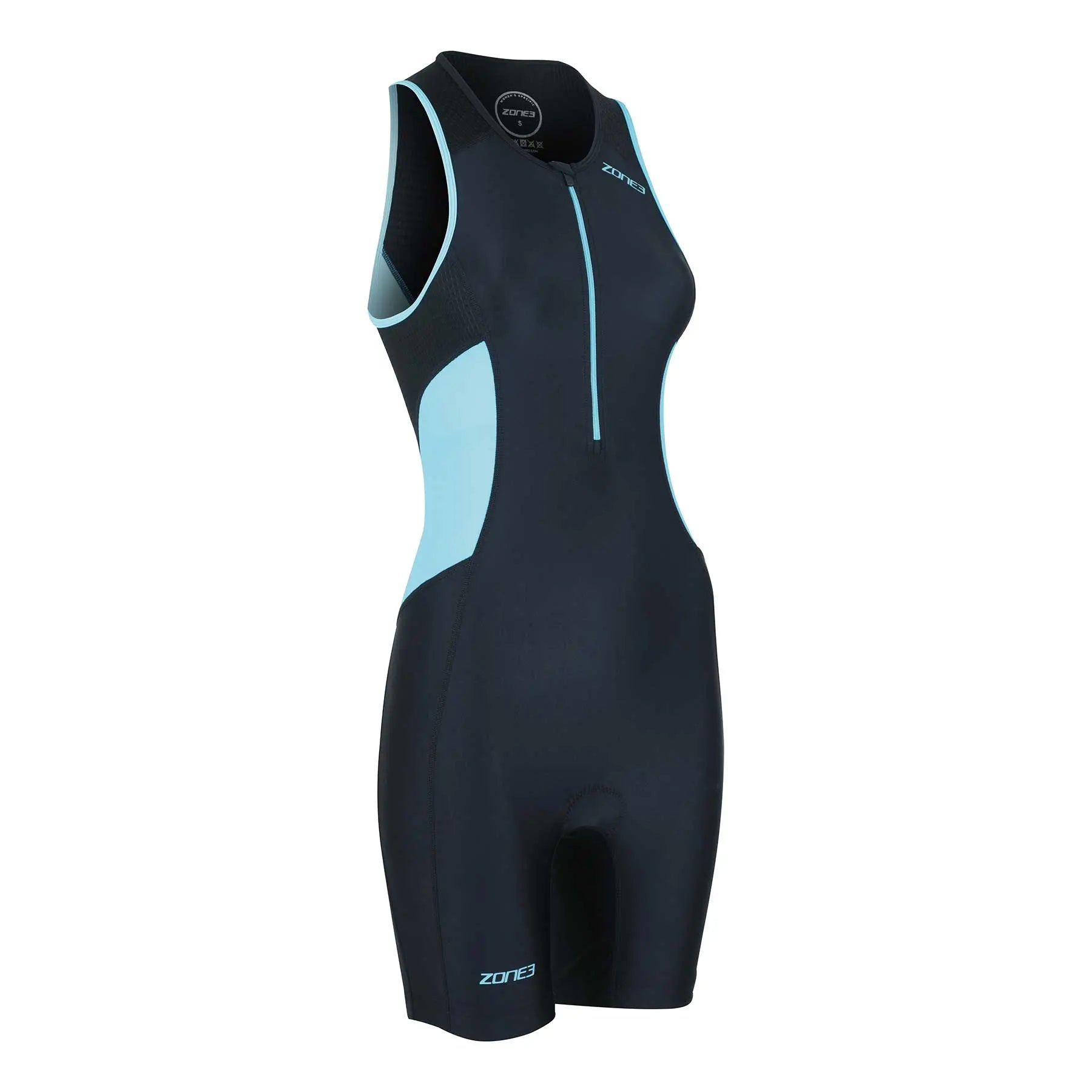 Zone3 Activate Trisuit, Damen, schwarz/blau, ärmellos