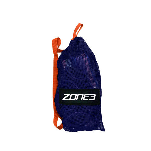 ZONE3 Small Mesh Training bag / Wetsuit bag, Blau/Orange