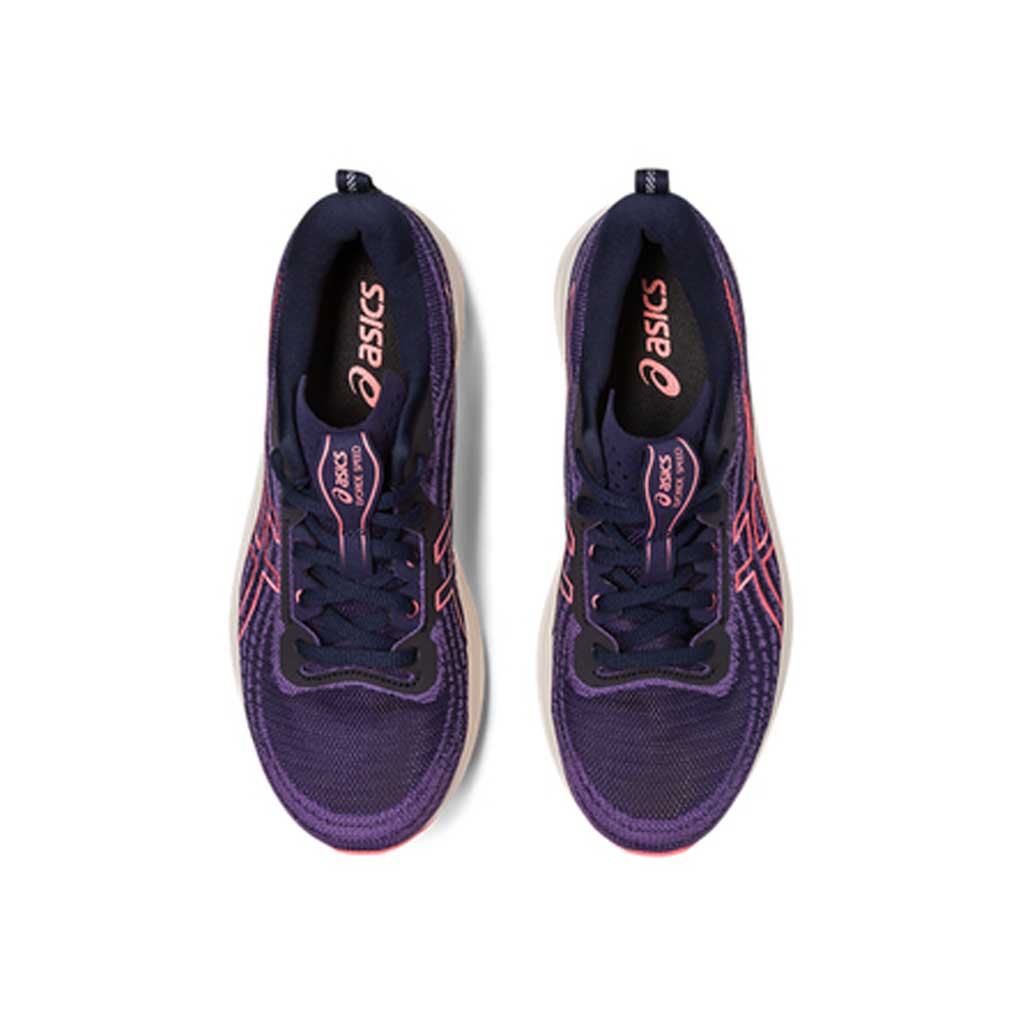 Asics EvoRide Speed, women, midnight/papaya, lilac/dark blue/white 