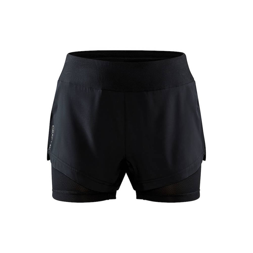 Craft ADV Essence 2-in-1 Shorts, Laufhose, Damen, schwarz
