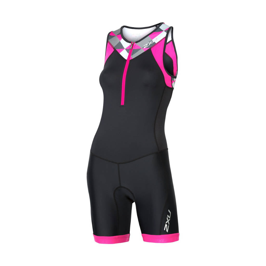 2XU Active TriSuit, women, black/pink