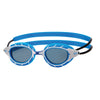 Zoggs Predator, Schwimmbrille, Blue/White/Tint Smoke