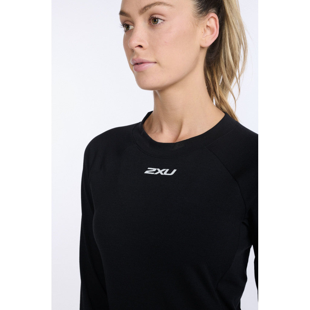 2XU Ignition Base Layer Longsleeve, women, black/silver reflective, black 