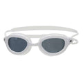 Zoggs Predator, Schwimmbrille, white/white/smoke, rauch getönte Gläser, weiß