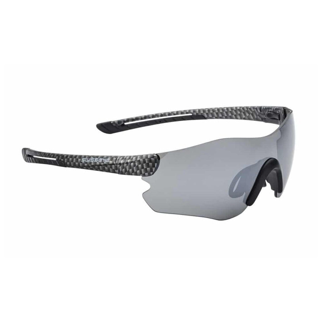 Swisseye Speedster, carbon matt, Gläser smoke FM + orange + klar, Sportbrille, Radbrille